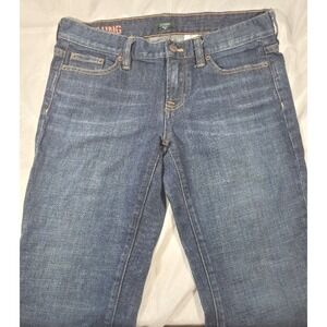 J. Crew Hipslung Low Rise Straight Leg Dark Wash Stretch Jeans - Sz 29 (32Wx32L)